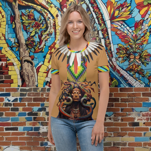 Fashion meets tradition in our All Over T-Shirt, Ayahuasca Collection.